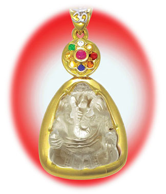 Crystal Ganesh Navaratna courtasy Astral Gemstone Talismans