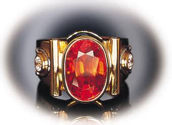 hessonite-herb-ring